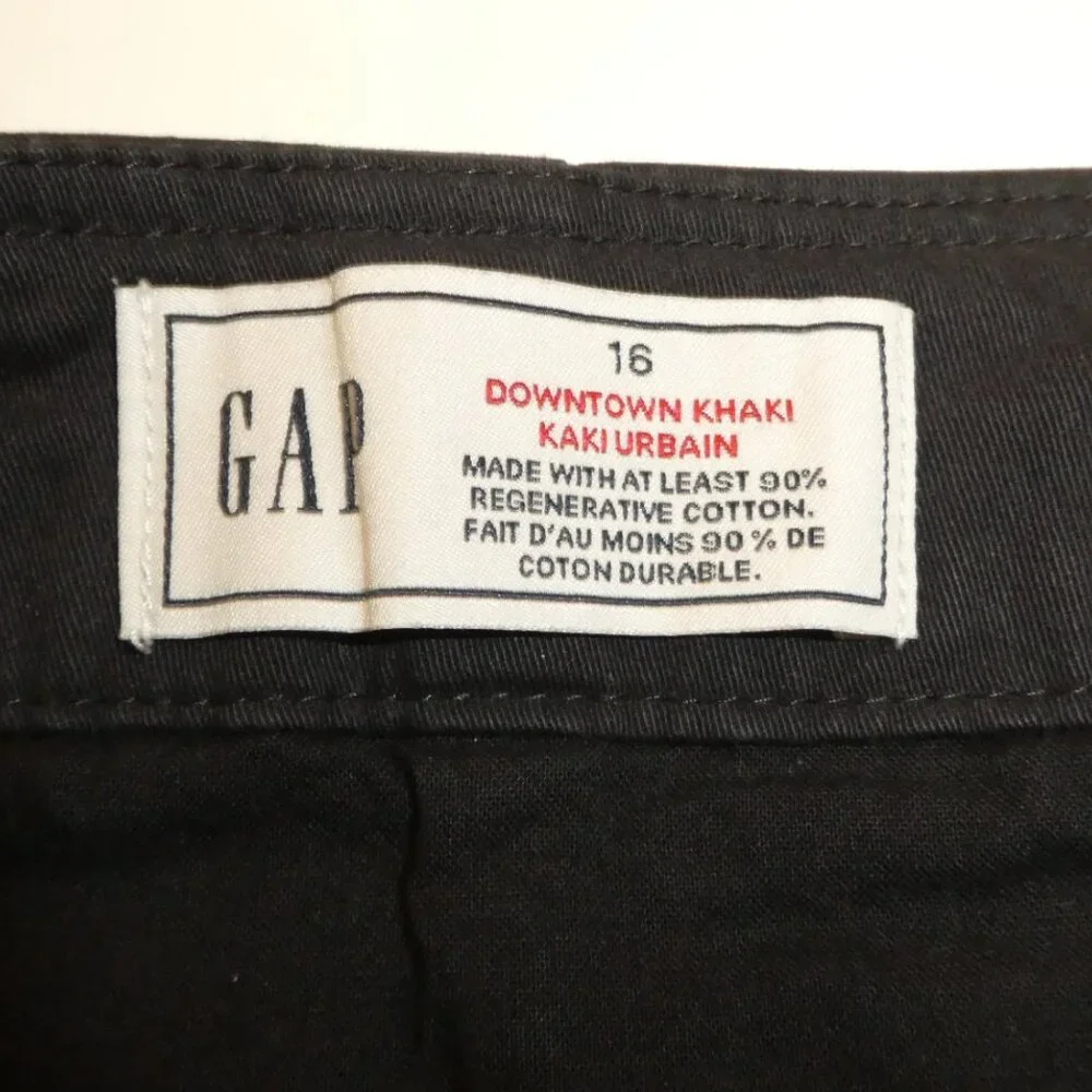 2 x GAP Mid Rise Downtown Khakis - Black - Picture 7 of 13